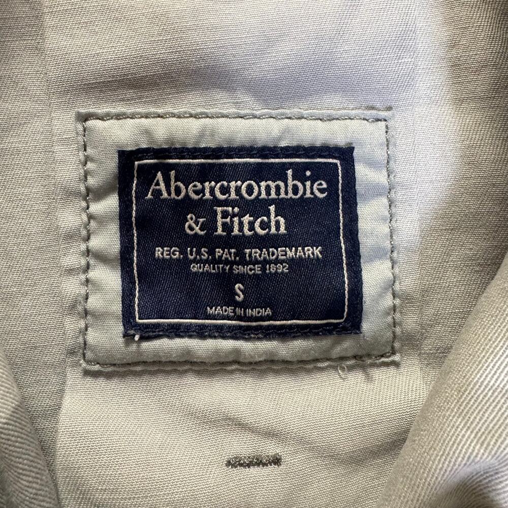 Abercrombie & Fitch Camo Utility Jacket Drawstring Waist Twill Military - Picture 14 of 16